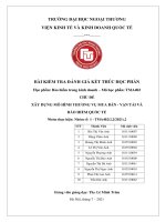 CHỦ đề xây DỰNG mô HÌNH THƯƠNG vụ MUA bán   vận tải và bảo HIỂM QUỐC tế 