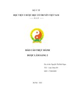 BÁO cáo THỰC HÀNH dược lâm SÀNG 2 