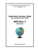 Phan phoi chuong trinh mon Dia ly THPT nam hoc 2014 2015 HKII