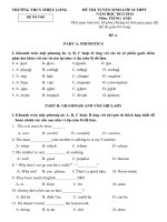 de thi thu vao 10 tieng anh