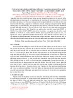 Ứng dụng GIS và phân tích đa tiêu chí trong đánh giá tổng hợp thoái hóa tiềm năng ở khu vực miền núi tỉnh Thừa Thiên Huế