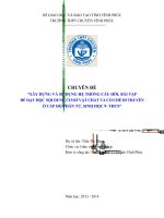 Sinh 9 He thong cau hoi bai tap ve co so vat chat va co che di truyen o cap do phan tu Tran Thi Dung THPT chuyen Vinh Phuc