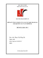 Thu hoạch diễn án HS 01 (Tạ Văn Trường chứa mại dâm)