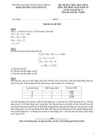 Đề thi kết thúc học phần môn Mô hình toán kinh tế năm 2019-2020 - Trường Đại học Ngân Hàng TP.HCM (Đề 2)