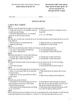 Đề thi kết thúc học phần môn Kinh tế học quốc tế năm 2019-2020 - Trường Đại học Ngân Hàng TP.HCM (Đề 2)