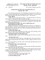 Ke hoach on tap kiem tra lai nam hoc 2013 2014