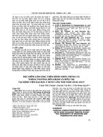 Đặc điểm lâm sàng trên bệnh nhân trứng cá thông thường đến khám và điều trị tại Bệnh viện Đại học Y Dược Cần Thơ năm 2018-2019