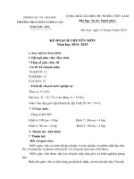 KH CHUYEN MON 2014 2015