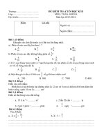 De Kiem tra cuoi ky 2Toan lop 4