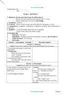 Giáo án tiếng anh 8 theo công văn 5512 học kì 1 