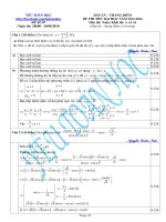 Dap an De thi thu DHAA1Yeu Toan HocLan 72014