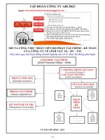 MÔ TẢ CÔNG VIỆC HỆ THỐNG TÀI CHÍNH KẾ TOÁN của doanh nghiệp