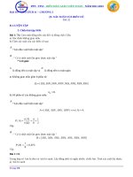 Giáo án đại số 11Tiet 32. Luyen tap xac suat cua bien co