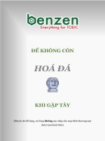 Để không còn  hoá đá  khi gặp tây benzen english 