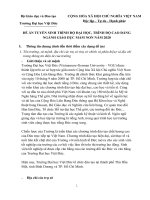 ĐỀ ÁN TUYỂN SINH TRÌNH ĐỘ ĐẠI HỌC, TRÌNH ĐỘ CAO ĐẲNG NGÀNH GIÁO DỤC MẦM NON NĂM 2020