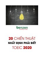 BÍ kíp TOEIC 2020 
