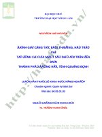 Đánh giá công tác bồi thường, hỗ trợ và tái định cư của một số dự án trên địa bàn thành phố đồng hới, tỉnh quảng bình 