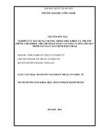 Luận văn Thạc sĩ chuyên ngành Kỹ thuật cơ điện tử: Nghiên cứu xây dựng chương trình điều khiển và truyền thông cho robot ABB 1200 nhằm nâng cao chất lượng cho quy trình sản xuất