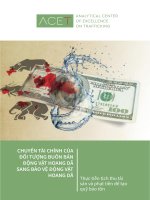 CHUYỂN TÀI CHÍNH CỦA ĐỐI TƯỢNG BUÔN BÁN ĐỘNG VẬT HOANG DÃ SANG BẢO VỆ ĐỘNG VẬT HOANG DÃ