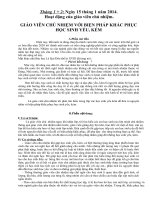 GVCN voi bien phap khac phuc HS yeu kem