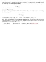 Cau hoi moi trong de thi thu chuyen Le Quy Don