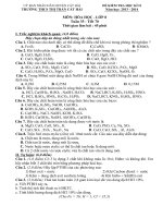 De kiem tra hoc ky II hoa 8 nam hoc 2013 2014