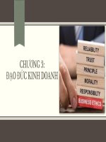 Bài giảng Văn hóa kinh doanh và tinh thần khởi nghiệp: Chương 3 - TS.GVCC Vũ Quang và TS. Nguyễn Văn Lâm