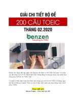 EBOOK GIẢI 200 câu TOEIC 02 2020 