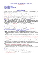 Giai chi tiet 3 chuong cuoi DE DH VL 2014 Song AS Luong tu Hat nhan