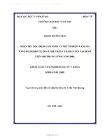 Nhận xét đặc điểm lâm sàng và xét nghiệm vàng da tăng bilirubin tự do ở trẻ em trên 1 tháng tuổi tại bệnh viện nhi trung ương năm 2004 