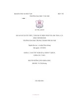 Khảo sát kiến thức thái độ về biện pháp tránh thai của sinh viên một số trường đại học trong TP hà nội 