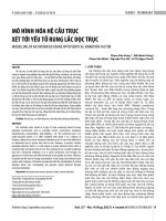 Mô hình hóa hệ cầu trục xét tới yếu tố rung lắc dọc trục