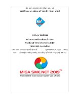 Giáo trình mô đun Phần mềm kế toán (Nghề Kế toán doanh nghiệp - Trình độ cao đẳng) – CĐ Kỹ thuật Công nghệ BR–VT