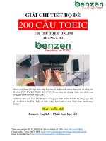 Ebook giải đề thi thử TOEIC tháng 4 