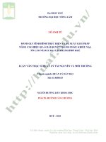 Đánh giá tình hình thực hiện và đề xuất giải pháp nâng cao hiệu quả giải quyết tranh chấp, khiếu nại, tố cáo về đất đai tại thành phố huế 