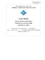Giáo trình mô đun Kế toán tiền lương (Nghề Kế toán doanh nghiệp - Trình độ cao đẳng) – CĐ Kỹ thuật Công nghệ BR–VT