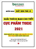 CỰC PHẨM TOEIC 2021 