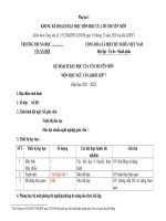 Phụ lục I, II, III theo cv 5512 môn ngữ văn 7