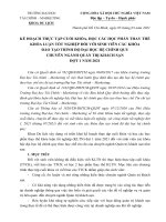 KẾ HOẠCH THỰC TẬP CUỐI KHÓA, HỌC CÁC HỌC PHẦN THAY THẾ KHÓA LUẬN TỐT NGHIỆP ĐỐI VỚI SINH VIÊN CÁC KHÓA ĐÀO TẠO TRÌNH ĐỘ ĐẠI HỌC HỆ CHÍNH QUY CHUN NGÀNH QUẢN TRỊ KHÁCH SẠN ĐỢT 1 NĂM 2021