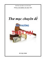 TRƯỜNG ĐẠI HỌC LUẬT HÀ NỘI TRUNG TÂM THÔNG TIN THƯ VIỆN Thư mục chuyên đề Bồi thường thiệt hại