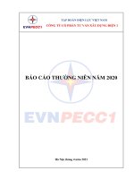 TẬP ĐOÀN ĐIỆN LỰC VIỆT NAM CÔNG TY CỔ PHẦN TƯ VẤN XÂY DỰNG ĐIỆN 1 BÁO CÁO THƯỜNG NIÊN NĂM 2020