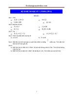 Bo de kiem tra cuoi ki 1 toan lop 5