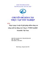 MS 46 Thuc trang va mot so giai phap nham nang cao nang suat lao dong cua Cong ty TNHH Sandhill Scientific Viet Nam