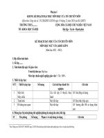 Phụ lục I, II, III theo cv 5512 môn ngữ văn 8