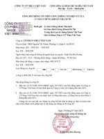 CÔNG TY CỔ PHẦN NHỰA VIỆT NAM BÁO CÁO TÌNH HÌNH QUẢN TRỊ CÔNG TY NIÊM YẾT (6 tháng đầu năm 2021)