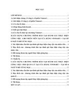 (Bài thảo luận) Xây dựng chương trình đào tạo đánh giá thực hiện công việc tại doanh nghiệp