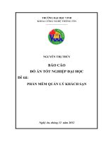 Phần mềm quản lý khách sạn 