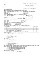 De thi giua ki I Toan 8 2015 So 3