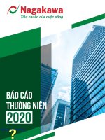 TẬP ĐOÀN NAGAKAWA BÁO CÁO HOẠT ĐỘNG KINH DOANH NĂM 2020