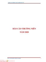 CÔNG TY CỔ PHẦN VẬN TẢI HÓA DẦU VP BÁO CÁO THƯỜNG NIÊN NĂM 2020